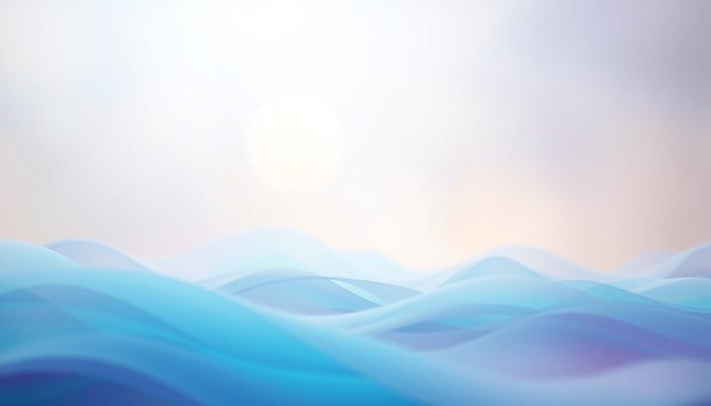 A serene, pastel-hued canvas showcasing the colors of mental health awareness. In the foreground, a vibrant spectrum of soft blues, greens, and purples blends seamlessly, representing the interconnectedness of emotional well-being. The middle ground features delicate patterns and abstract shapes, evoking the complexities of the human psyche. In the background, a gentle, muted light illuminates the scene, creating a calming, introspective atmosphere. The overall composition conveys a sense of balance, harmony, and the importance of acknowledging and embracing the diverse aspects of mental health.